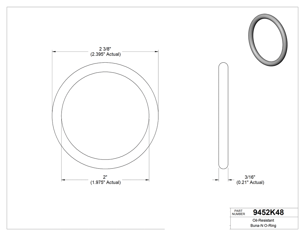 Technical drawing - 9452K48